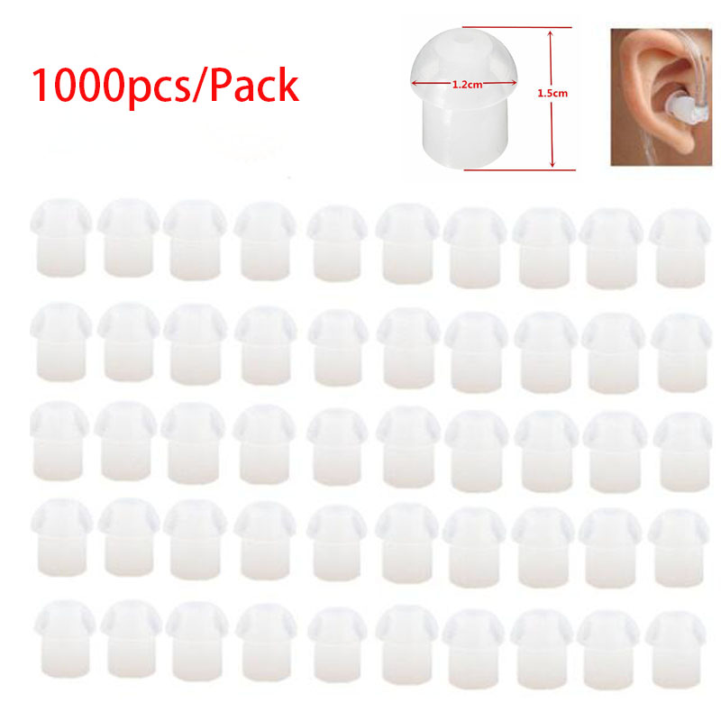 Silicone Ear Tip Replacement - 1000 шт. Сменные силиконовые резиновые насадки