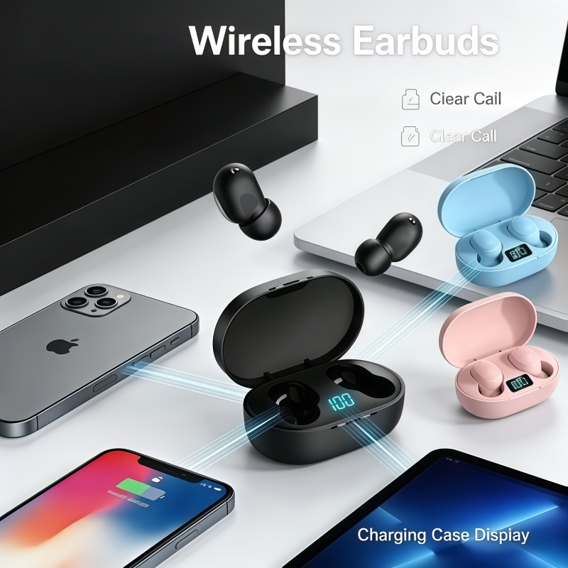 Bluetooth Headset On Ear - Новые беспроводные Bluetooth-наушники TWS E6S 2026
