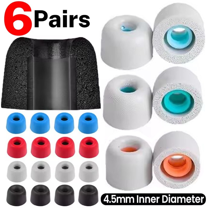 Earphone Foam Tip - 6/1 пары мягких наушников из пены