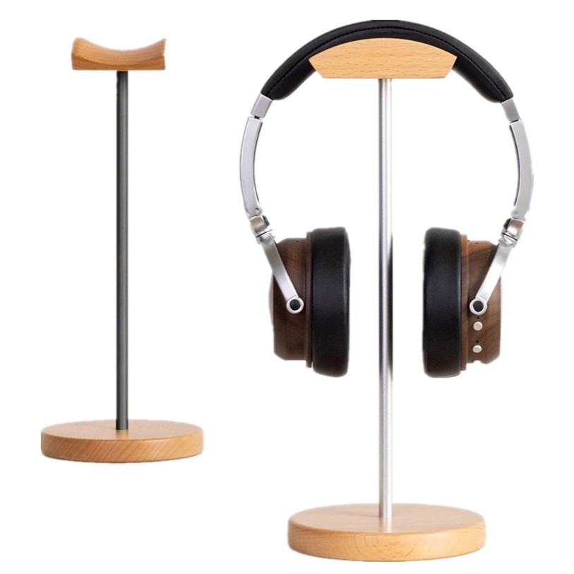 Headphone Stand Desk - Подставка для наушников из черного ореха