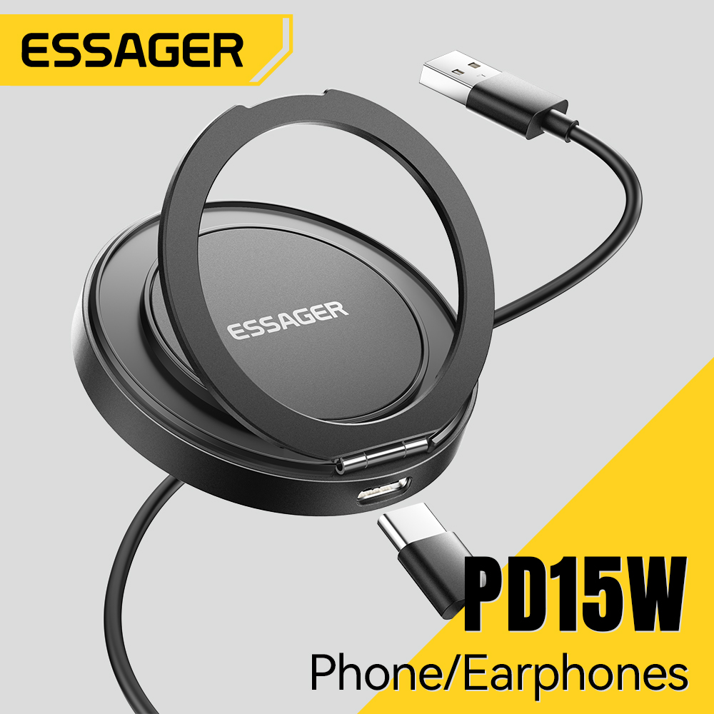 Usb C Earphone - Магнитное беспроводное зарядное устройство Essager 15