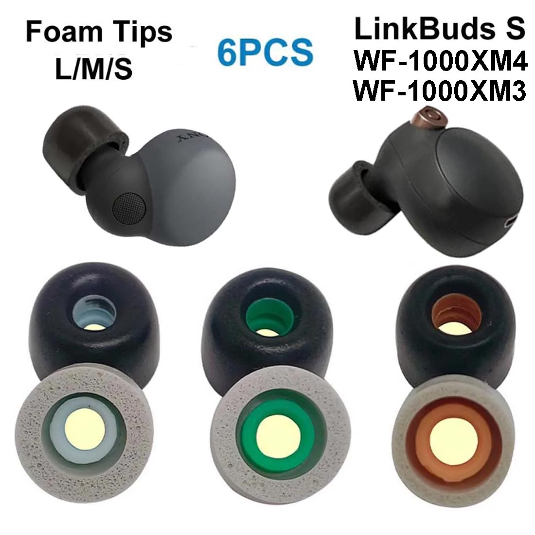 Earphone Foam Tip - Насадки из пены с эффектом памяти