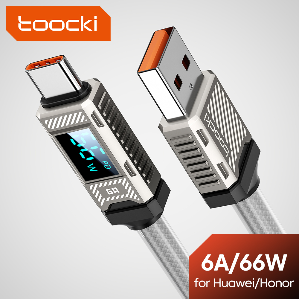 Usb C Earphone - Toocki PD 66 Вт USB C-кабель