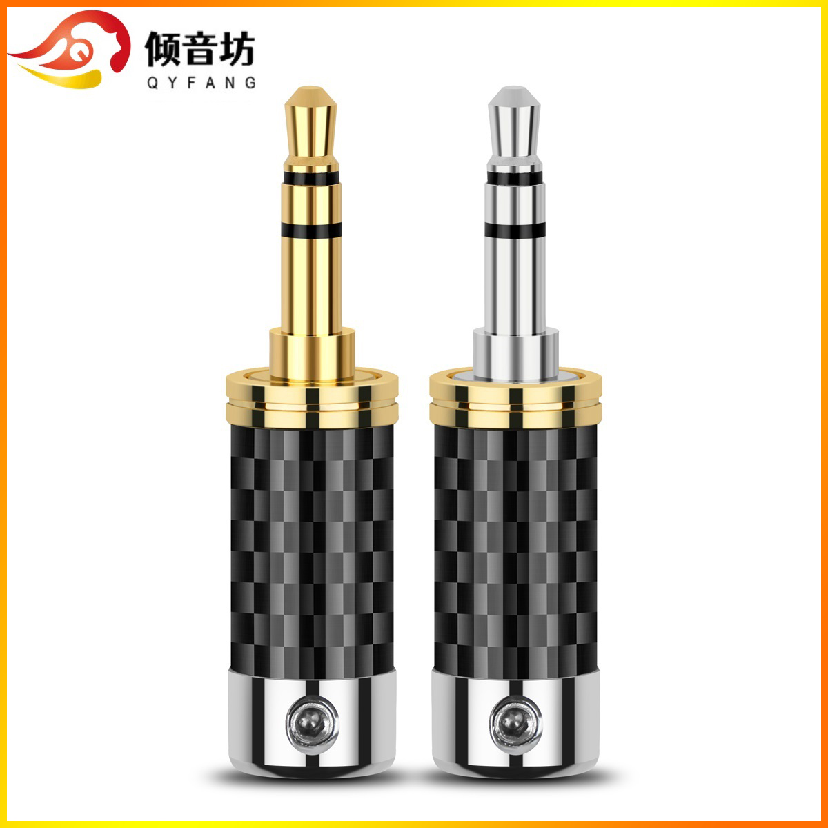 Audiophile Headphone Wired - 3-полюсный стерео металлический адаптер QYFANG, 3,5