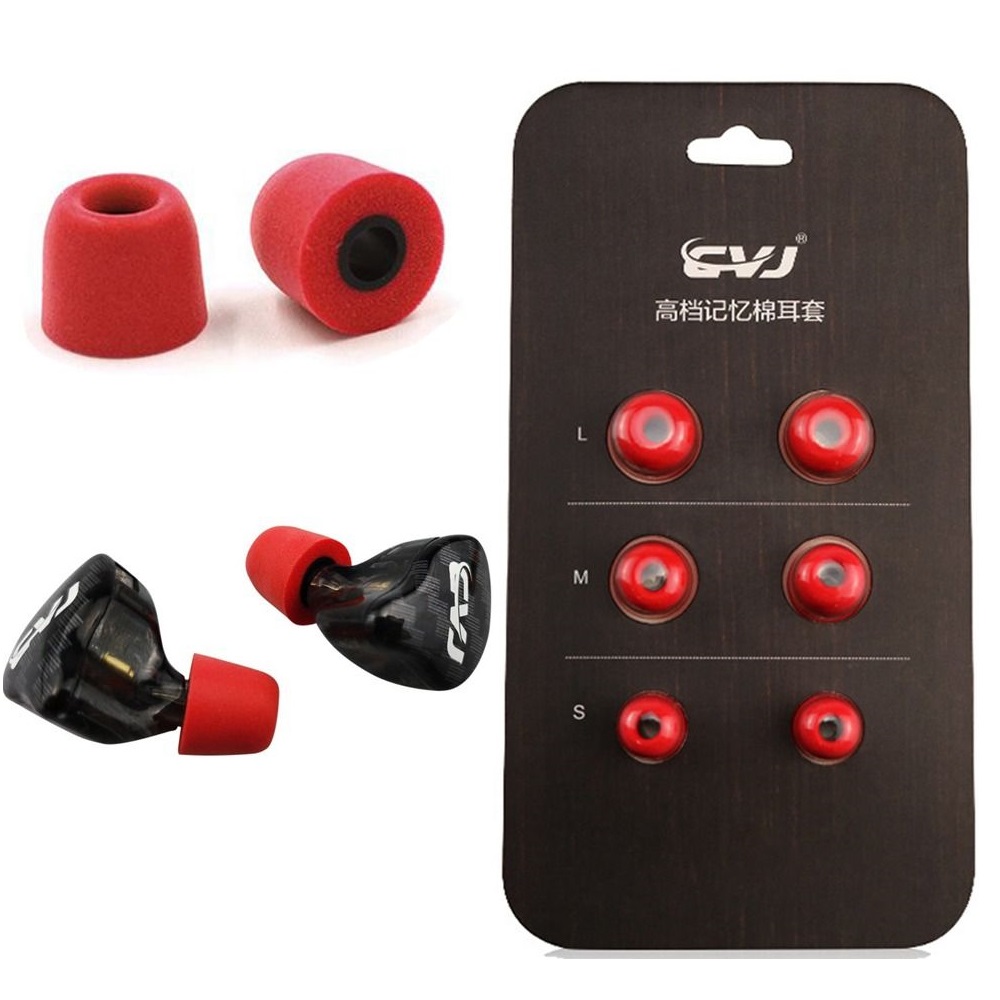 Earphone Foam Tip - 3 пары, улучшенные шумоизоляционные удобные амбушюры