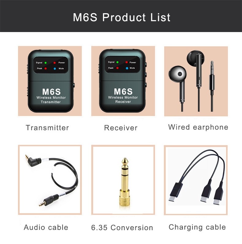 In Ear Monitor Iem - Беспроводная стереосистема мониторинга внутриушного звука 2.4G