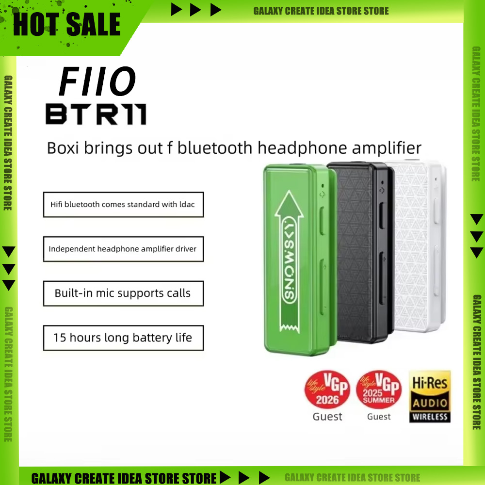 Wired Earphone Mic - FiiO BTR11 Bluetooth-аудиоприемник для автомобиля, беспроводной