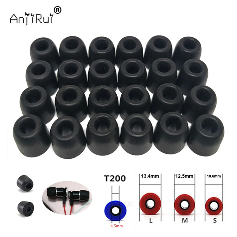 Earphone Foam Tip - 12 пар амбушюр ANJIRUI из пены