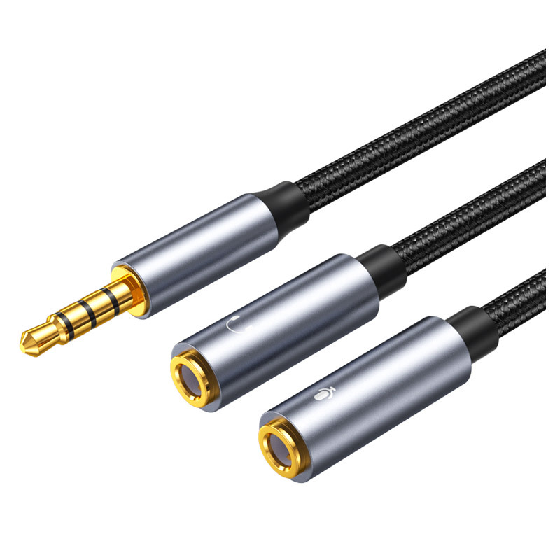 Earphone Splitter Jack - 3,5 мм разъем Aux аудиокабель между