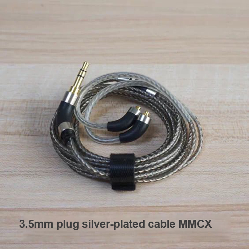 Audiophile Headphone Wired - Посеребренный кабель MMCX для наушников, Hi-Fi