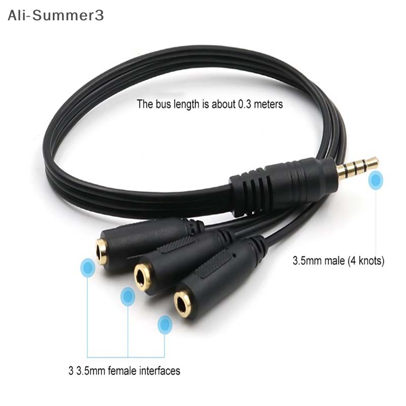 3,5 мм 3-полосный порт Aux Mul – обзор и цена Earphone Splitter Jack