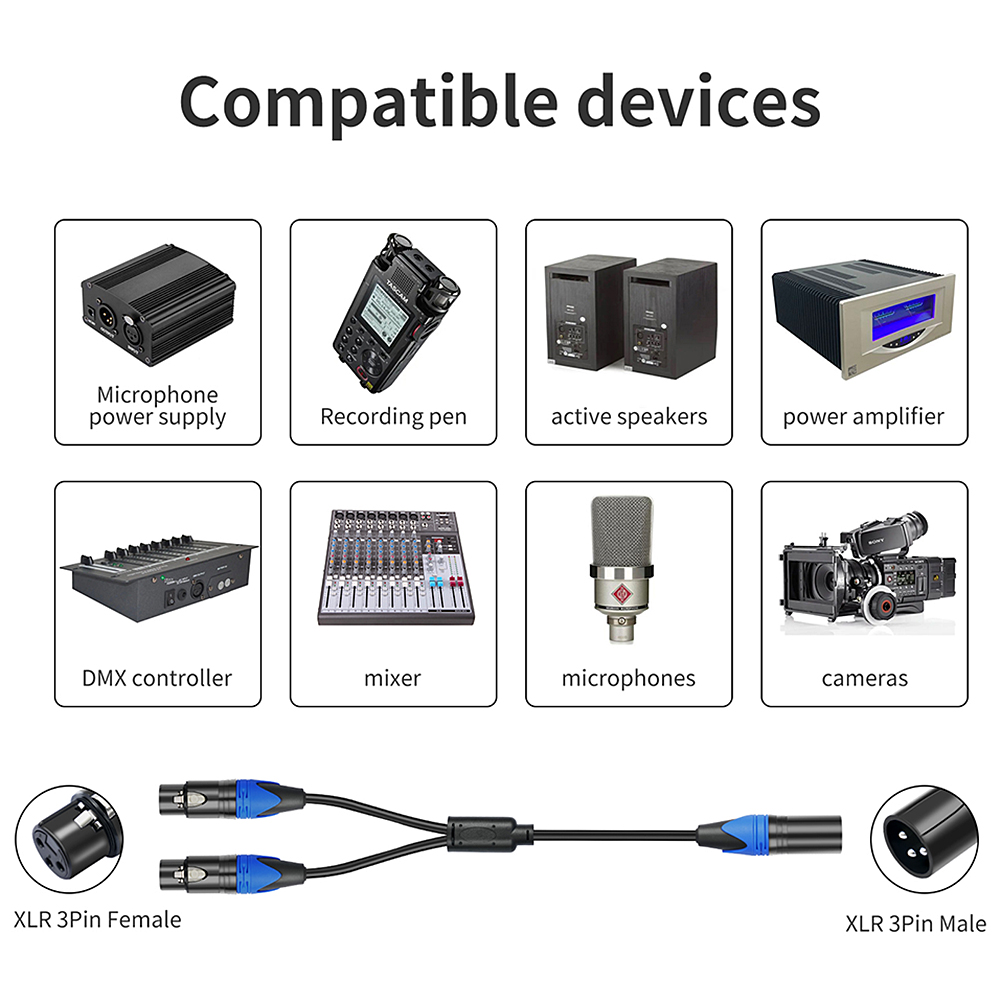 Кабель-разветвитель XLR Y-обра – обзор и цена Audio Splitter Y