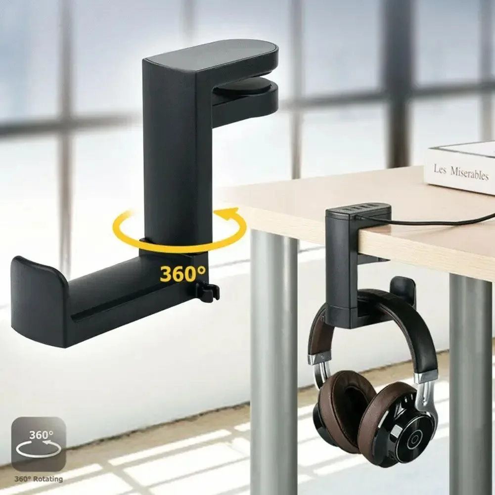 360 °   Вращающаяся подставка  – обзор и цена Headphone Stand Desk