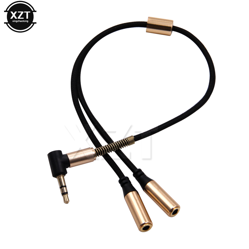 3,5 мм 1–2 аудио Aux Y-разветв – обзор и цена Earphone Splitter Jack