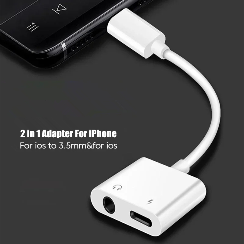 Адаптер 2-в-1 для зарядки и ау – обзор и цена Earphone Splitter Jack