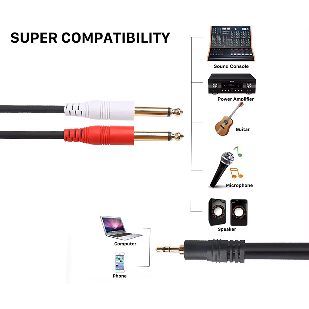 Разветвитель TS Y 3,5 мм, со ш – обзор и цена Audio Splitter Y